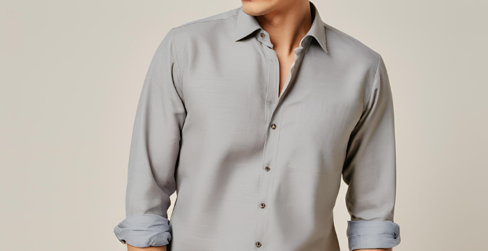 mens grey shirts for business suit