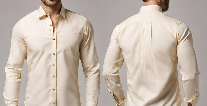 cream color dress shirt