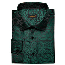 silk green button up shirt