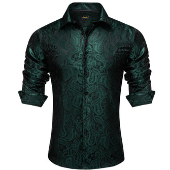 emerald green mens shirt