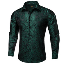 green paisley shirt