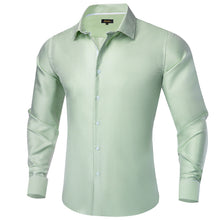 green button up shirt