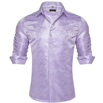 light purple shirt