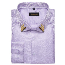 purple floral dress shirt