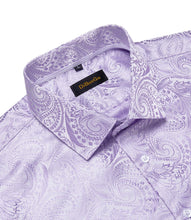 mens purple paisley shirt