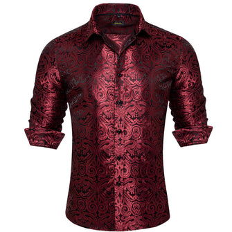 Burgundy shirt