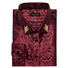 mens wine colored dress shirt