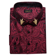 mens burgundy dress shirt