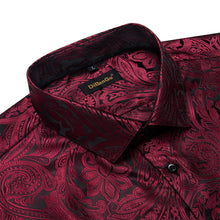 mens burgundy shirt