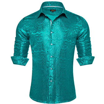 teal shirt