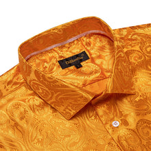 orange collared shirt