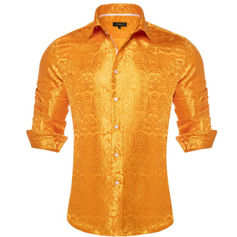 men orange shirt