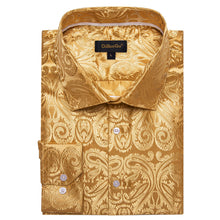 brown silk shirt