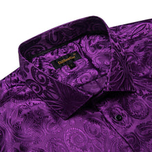 purple dress shirt mens