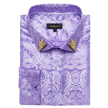 men's purple dress shirt