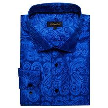 royal blue dress shirt mens