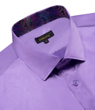 purple silk dress shirt