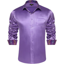 a purple shirt