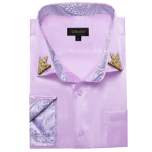 mens purple paisley shirt