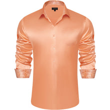 orange button-up long sleeve shirt