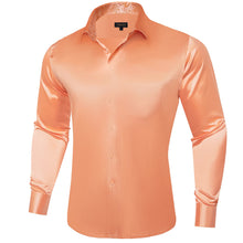 mens orange button up shirt