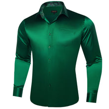 green silk shirt