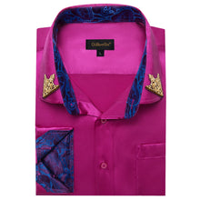 silk purple shirt