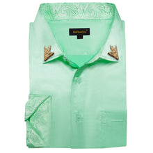 light green shirt