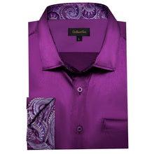 mens purple dress shirt