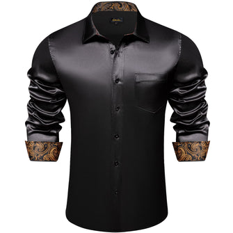 black button up shirt