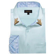 light blue designer shirt