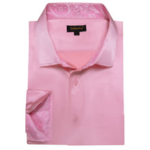 pink button up shirt