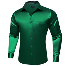 dark green shirt