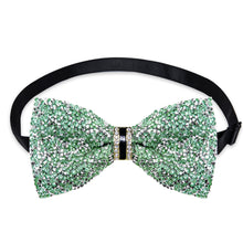 Apple Green Silver Imitation Diamond Men Novelty Bowtie Party Bow Ties Adjustable Pre-tied Bowties