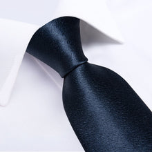 blue silk tie