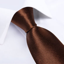 brown neck tie