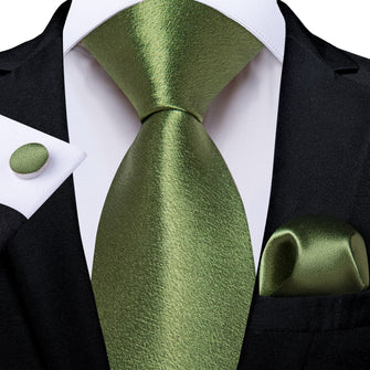 green neck tie