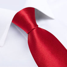 red satin tie