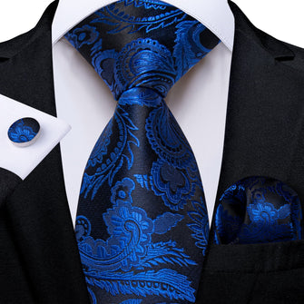 bright blue tie