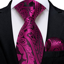 deep purple floral tie