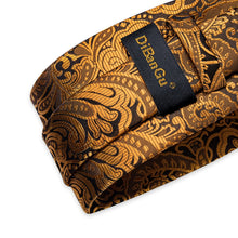 brown silk tie