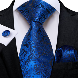 navy blue floral tie