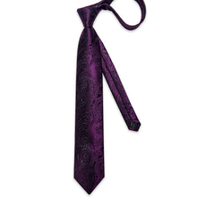 purple silk tie