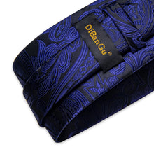 navy blue paisley tie