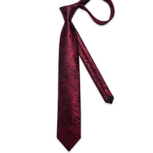 deep red tie