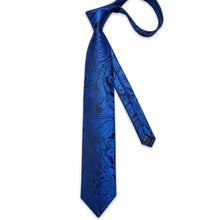 navy blue floral tie