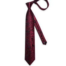 burgundy silk tie