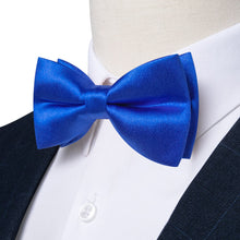 dark blue bow tie