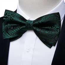 dark green bow tie