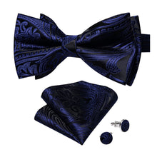 blue suit bow tie